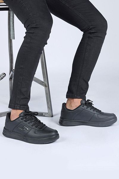 Jump 22233 Μαύρα ανδρικά αθλητικά παπούτσια casual αθλητικά