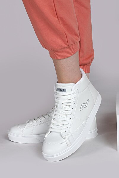 Jump 28148 High Top Λευκό Γυναικείο Sneaker Casual Sneakers