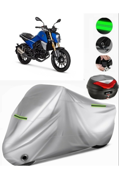 MotoEN Peugeot Pm-01 125 Rear Bag Compatible Motorcycle Tarpaulin Premium (Lo...