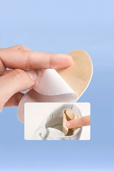 Walter White Ayakkabı Topuk Vurma Önleyici,Daraltma Pedi Ayakkabı İçi Koruyucu Aparat Topuk Süngeri Bej