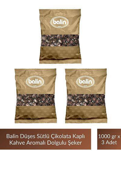 Kahve Dünyası Balin Duchess Chocolate Covered Coffee Flavored Hard Candy 1000 g X 3 Pcs