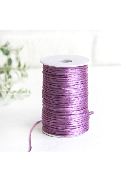 Bimotif Floş ip Leylak, 2 mm  1 metre