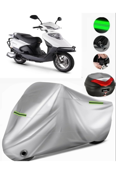 MotoEN حقيبة ظهر Kuba Zenzero متوافقة مع القماش المشمع للدراجات النارية Premi...