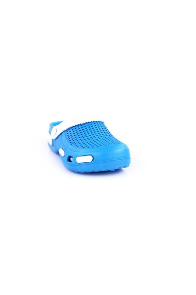 DGN Turquoise White Children's Filet Sabo Slippers 15198161112691