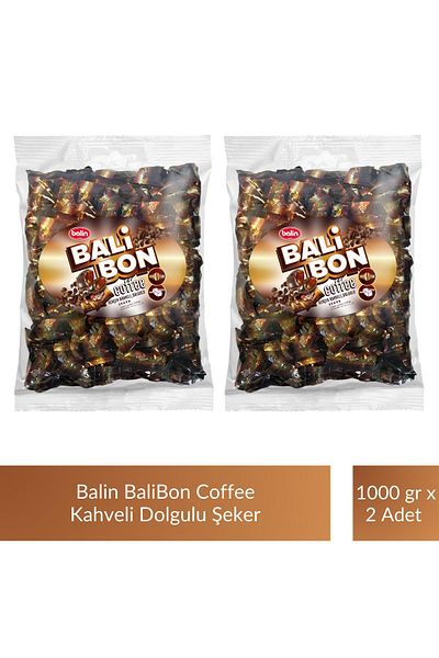 Kahve Dünyası Balin Balibon Coffee Coffee Filled Candy 1000 g X 2 Pieces