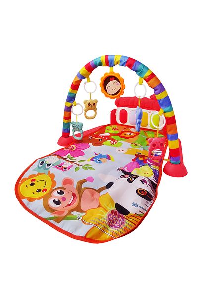 Salamandra Activity Center, With Measuring Scale, Lights And Sounds, Rattle Toys, Coral Color