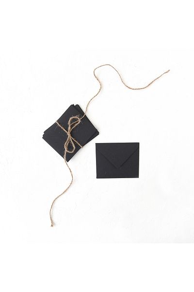 Bimotif Φάκελος μικρός, 7x9 cm 3 τεμάχια (Μαύρος)