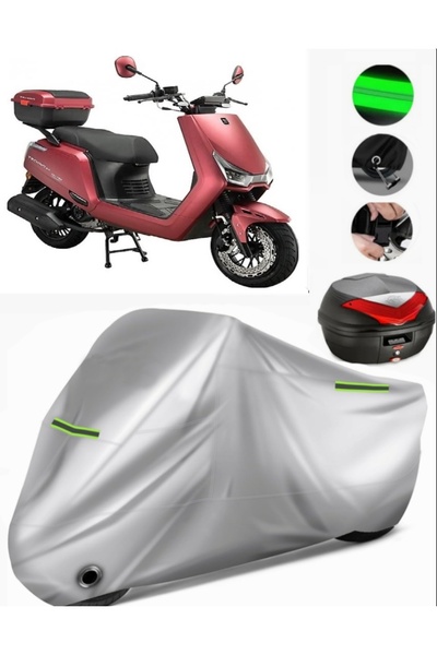 MotoEN Falcon Breeze 125 حقيبة خلفية متوافقة مع القماش المشمع للدراجات الناري...