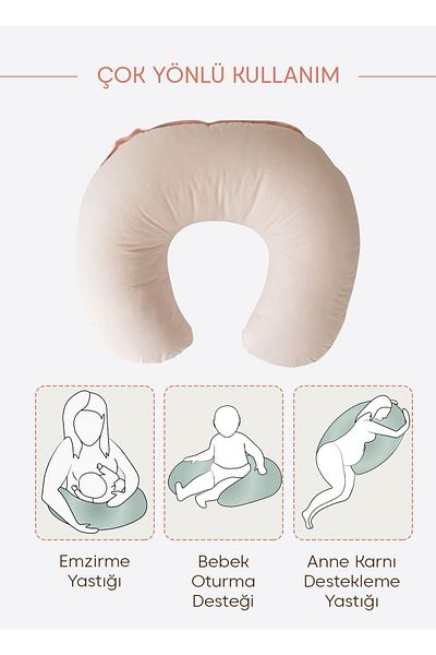 kitikate Rose Multifunctional Maternity Pillow - Pink