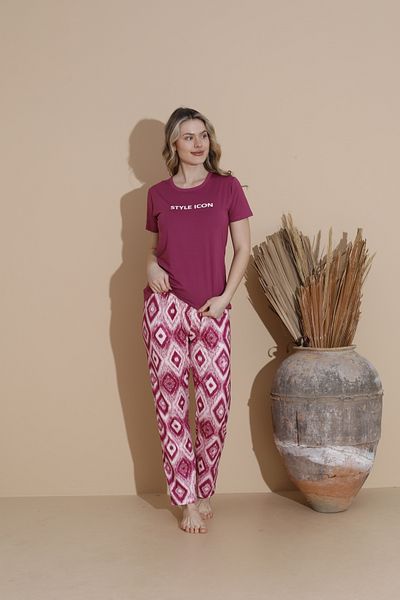 BEYAZTOPTAN Quality & Stylish Milan Short Sleeve Pyjamas Suit