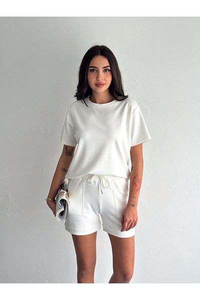 Gugus Women Short Shorts/T-Shirt 2 Piece Suit Modal Fabric