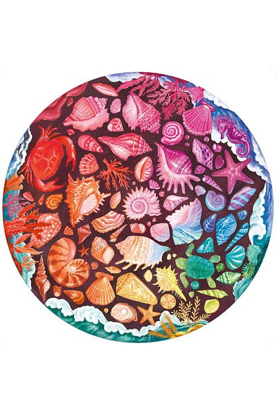 RAVENSBURGER Marine animals circle puzzle 500 pieces