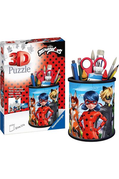 RAVENSBURGER 3D puzzle Miraculous pen holder 54 pieces