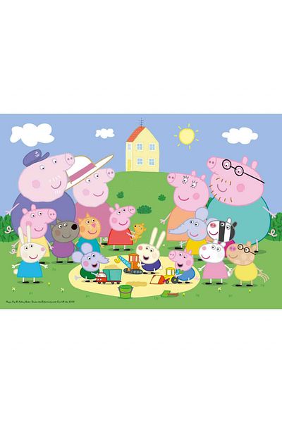 RAVENSBURGER Puzzle Peppa Pig Joaca In Nisip, 35 Piese