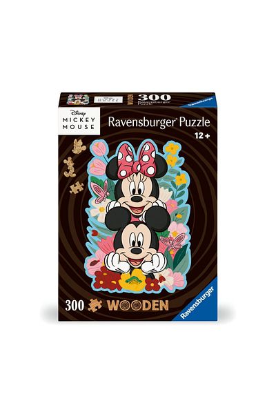 RAVENSBURGER Puzzle lemn Mickey si Minnie 300 piese