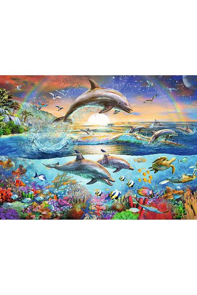 RAVENSBURGER Dolphin Paradise Puzzle, 300 Pieces