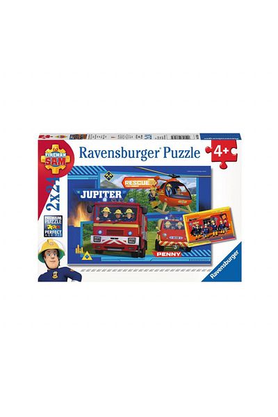RAVENSBURGER Fireman Sam Puzzle, 2X24 Pieces