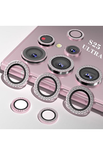 AWH Camera Lens Protector for S25 Ultra,Tempered Glass, Aluminum Edge, Anti-Scratch
