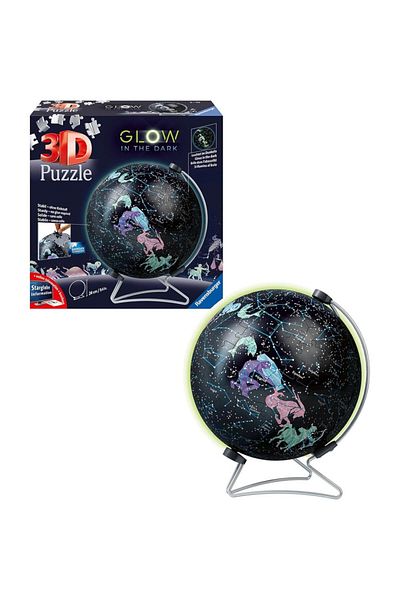 RAVENSBURGER 3D globe puzzle glows in the dark 180 pieces