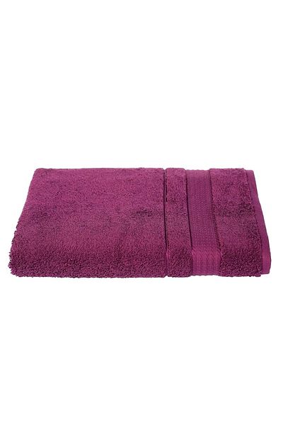 Tex Mandaş Tex Cotton Woven Bath Towel (70x140)-Plum