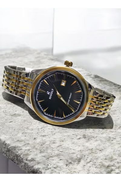 Rivoly Fashionable Men's Watch with Date in Stainless Steel