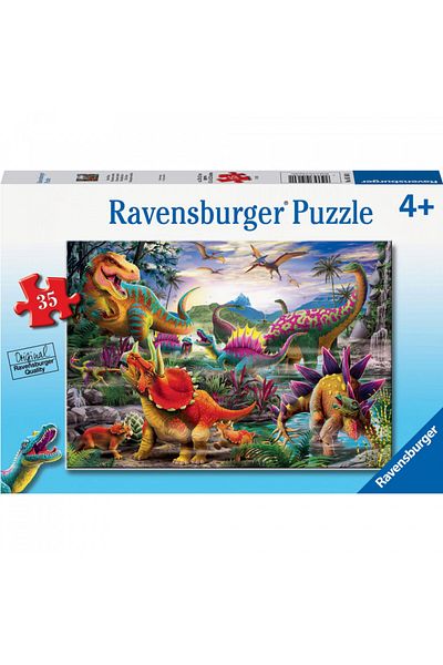 RAVENSBURGER T-Rex Attack Puzzle, 35 Pieces