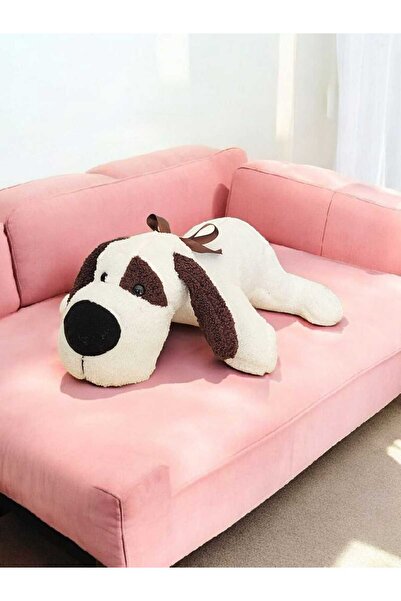 Mellito Melito Toyzz 45-50 Cm Krem Peluş Köpek Oyuncak Yastık Uyku Arkadasi