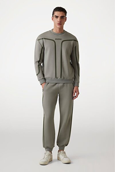 Guess Erkek Falkor Sweatshirt - Yeşil