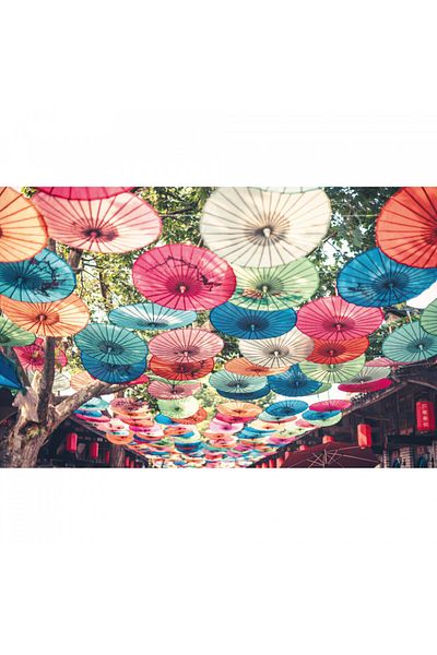 RAVENSBURGER Umbrellas Puzzle, 200 Pieces