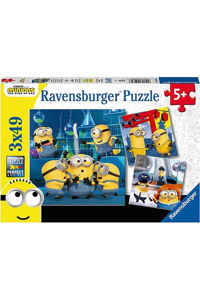 RAVENSBURGER Puzzle Minions, 3X49 Piese