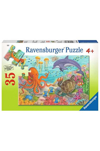 RAVENSBURGER Ocean Animals Puzzle, 35 Pieces