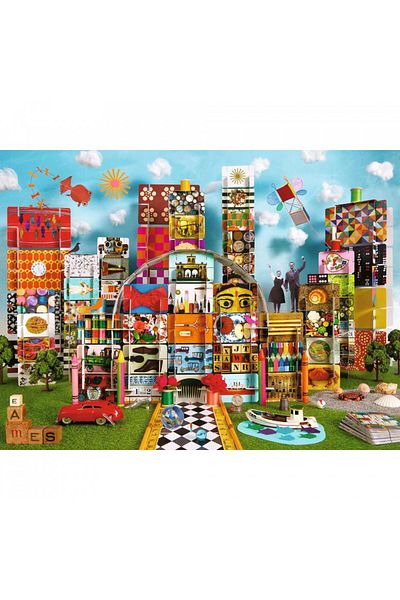 RAVENSBURGER Eames House Of Cards Fantasy Puzzle, 1500 Pieces