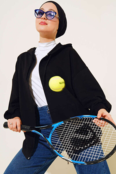 VEGAMOD سترة نسائية بغطاء للرأس وجيب بسحاب