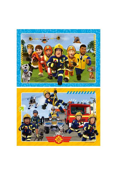 RAVENSBURGER Puzzle pompierul Sam si prietenii 2x12 piese