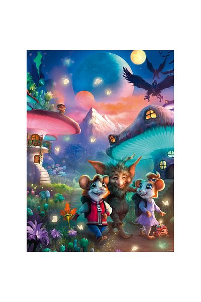 RAVENSBURGER Mushroom city puzzle 100 pieces