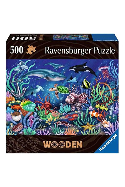 RAVENSBURGER Puzzle Lemn Lumea Subacvatica, 500 piese