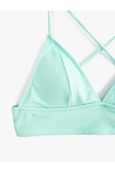 Koton Μπλουζάκι μπικίνι Bralet με λεπτομέρεια με κορδόνια στην πλάτη