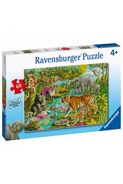 RAVENSBURGER Puzzle Forest In India, 60 Pieces