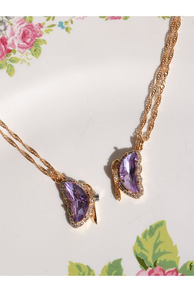 Reorah Collection Dreamy Magnetic Dating Necklace Purple