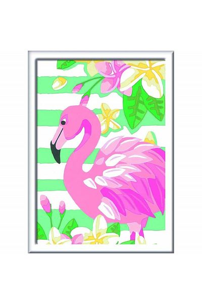 RAVENSBURGER Painting by numbers - Flamingo