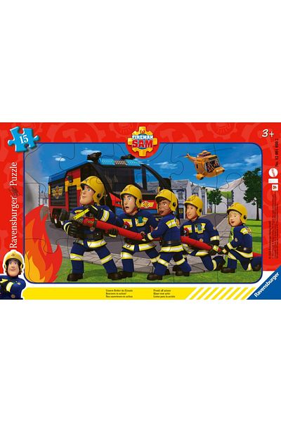 RAVENSBURGER Fireman Sam 15 piece frame puzzle