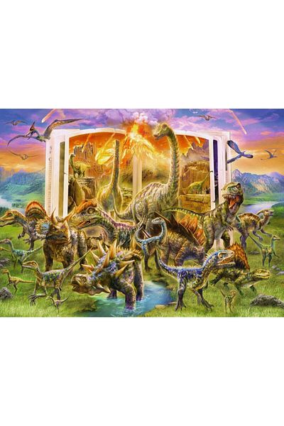 RAVENSBURGER Dinosaur Book Puzzle, 300 Pieces