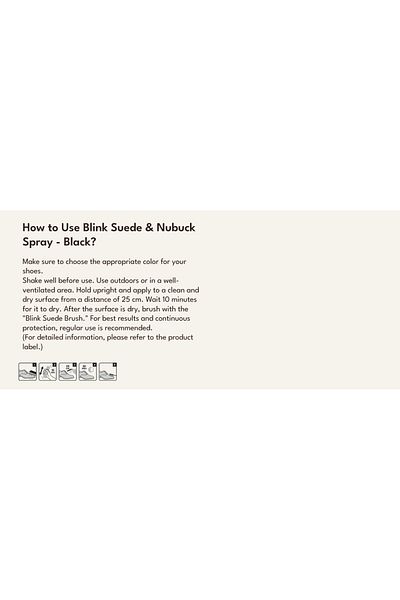 Blink بخاخ لون أسود للجلد المدبوغ والنوبوك - مُرمِّم لون الأحذية | العناية بالأحذية الرياضية