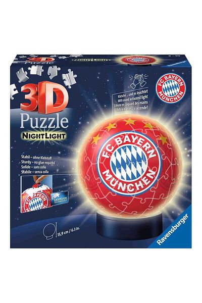 RAVENSBURGER 3D Luminous Puzzle Fc Bayern, 72 Pieces