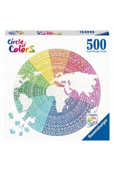 RAVENSBURGER Mandala Circle Puzzle, 500 Pieces