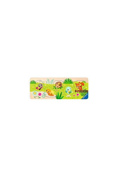 RAVENSBURGER Wooden Puzzle Animals, 5 Pieces