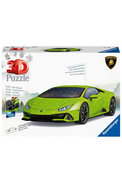 RAVENSBURGER Puzzle 3D Lamborghini verde 108 piese