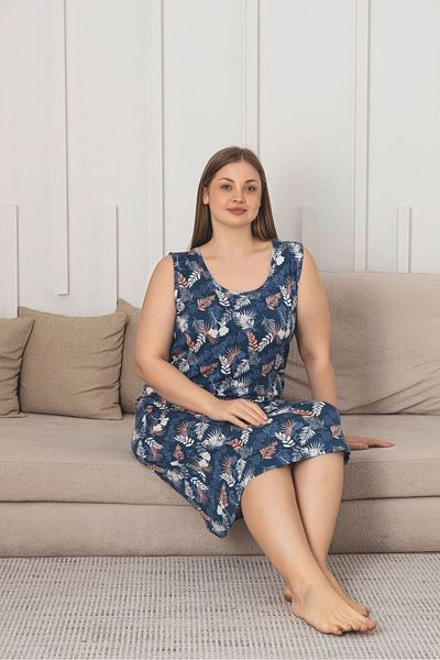 Asel Plus Size Ultrasoft Lycra Combed Cotton Dress