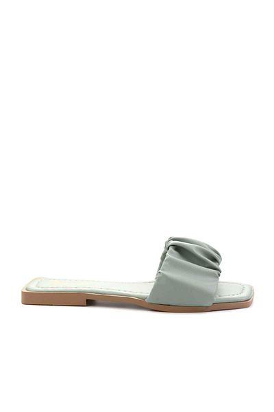 Bambi Wassergrüne Damen-Hausschuhe K04875080209