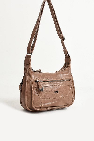 571 Collections Çanta Τσάντα ώμου Mink Faux Leather - Μοντέλο 571-11-13F